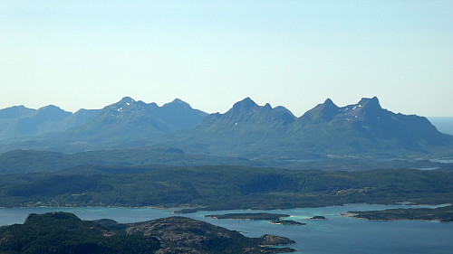 Det er mye fjell på Hamarøya.
