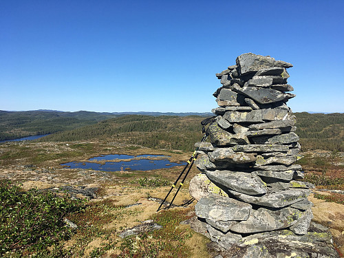 Varden oppe på Mettistuheia.