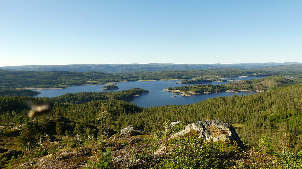 Utsikten mot Meltingen fra Høylasset.