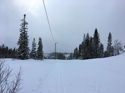 Vurderte å snu her ved 3km.
