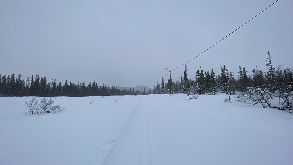 Snøbyger på vei.