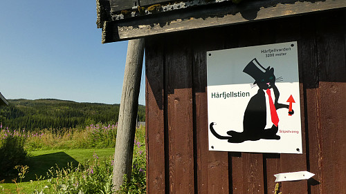 Slipsløypa starter oppe i Sollia-
