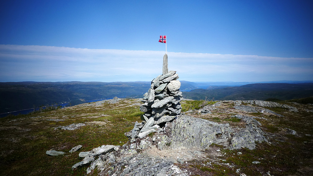 Toppvarden på Hårfjellet 551 moh.