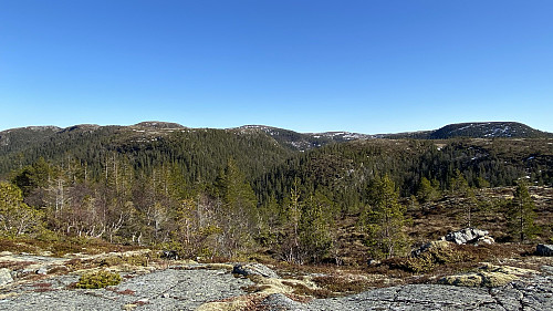 Flate Durmålsheia til høyre.