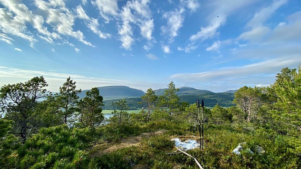 Toppunktet på Buåsen.Utsikt mot Brettingen.