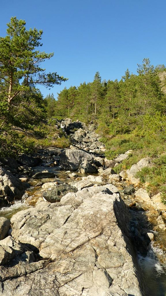 Lite vann i Brikdalselva.