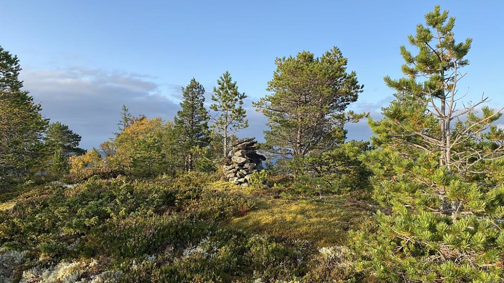 Jøss,en liten varde er bygget her.Litt uventet.
