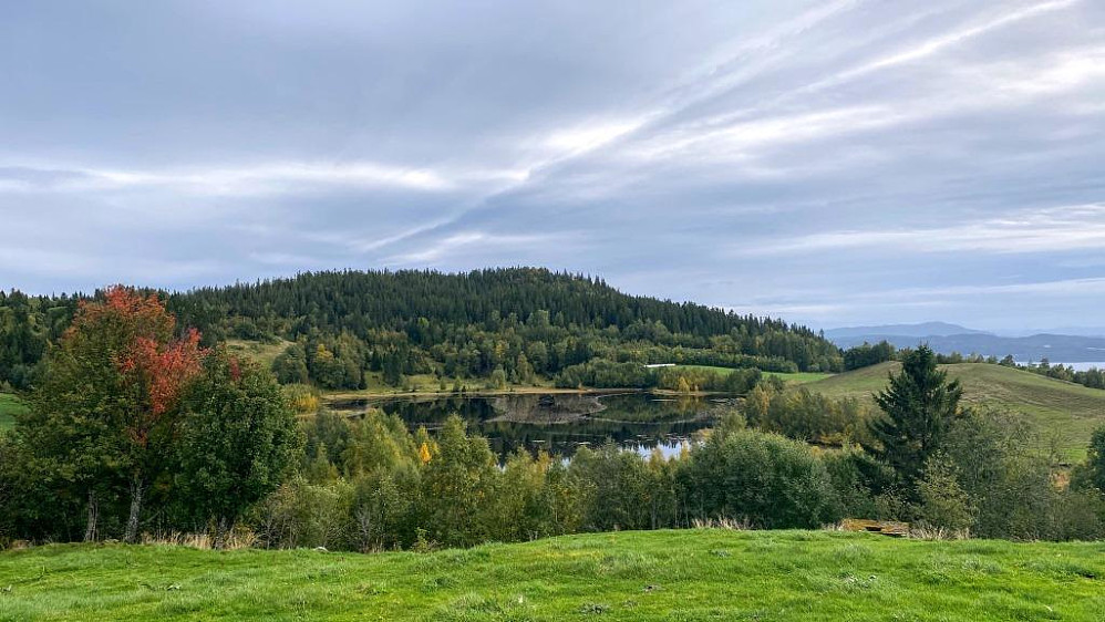 Rolivatnet med Våttåhaugen i bakgrunn.