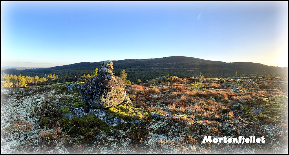 Hårfjellet bak. Her fra varden på Mortenfjellet.