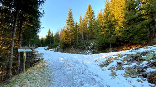 Rett fram her.Luråsen er siste plass på turen(til høyre)