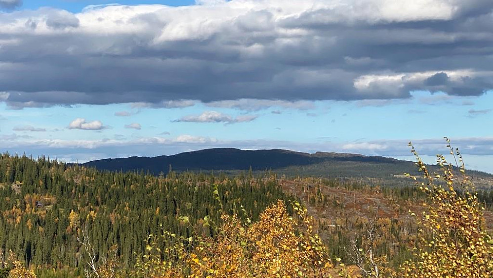 Mot nord og Hårfjellet.