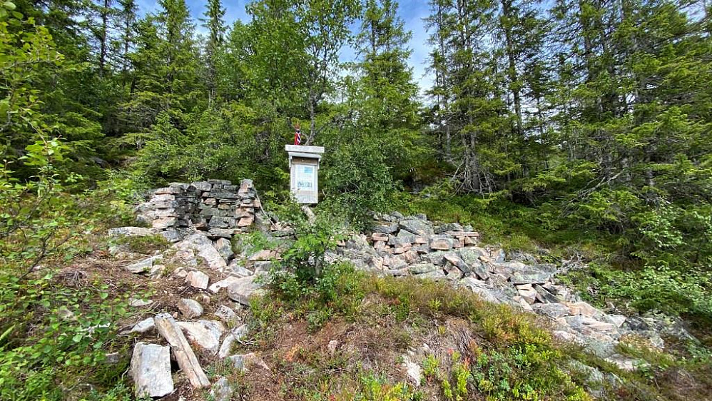 Her sto hytta til Kåre Høstvold under 2. verdenskrig.