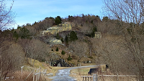 Museet ligger inne i fjellet her.