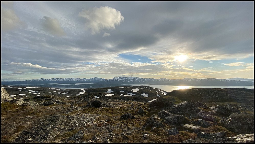 Utsikt mot Tromsøya og Kvaløya.