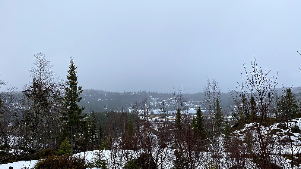 Mot nord og Hårfjellet.