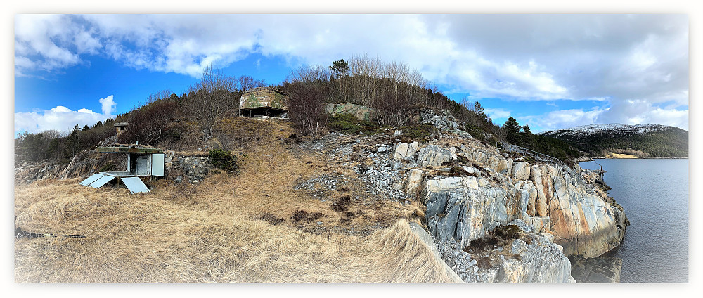 Panorama fra toppen av hovedbunker.