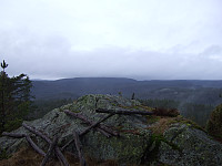 Trig punkt på Øygardsfjell, Grønfjell i bakgrunnen