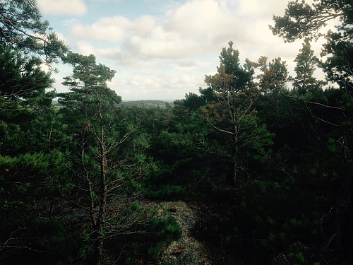 Toppen med litt havutsikt