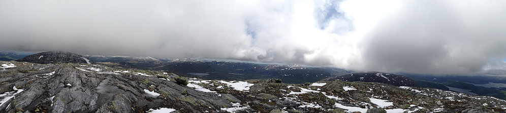 Panoramabilde fra nord via øst til sør.