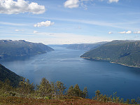 Fantastisk Sognefjordutsikt fra Synshovden.