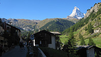 Typisk motiv fra Zermatt.