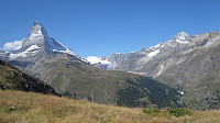 Matterhorn og Dent Blanche.