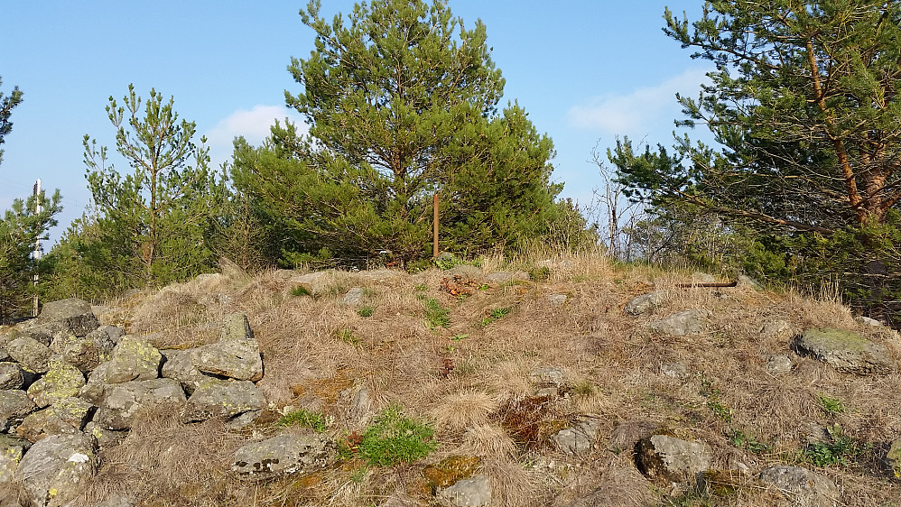 Toppen med en jernstang.