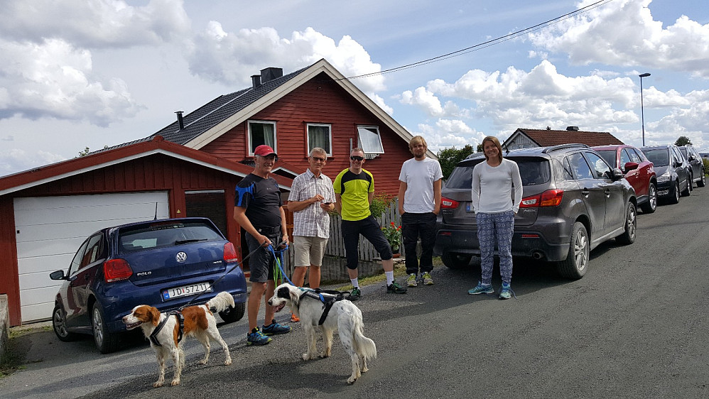 Klare for tur fra Torke terrasse