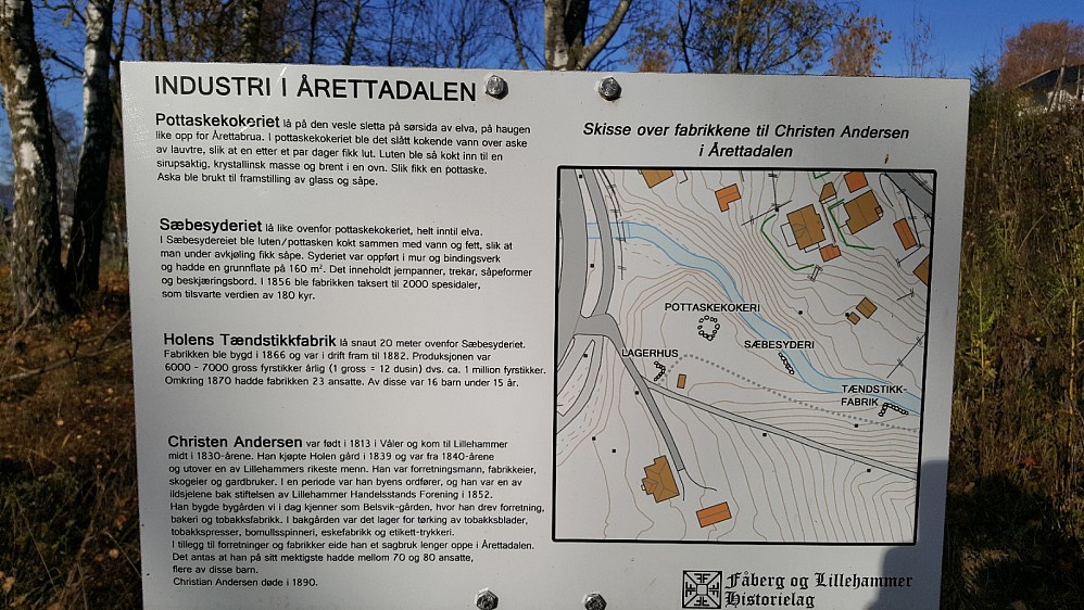 Infotavle ved Hamarveien