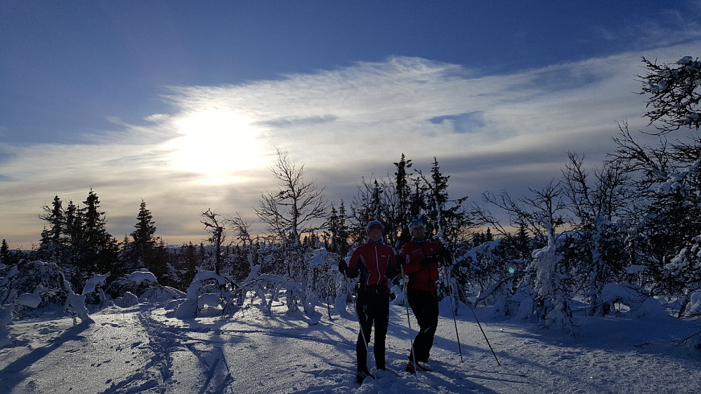Kristine og Hans Thorvald på Værskeitoppen