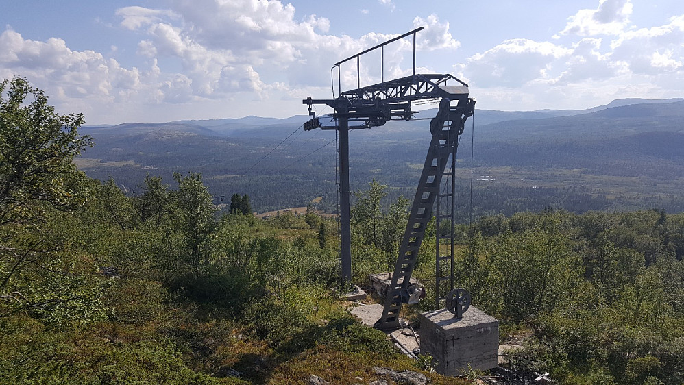 Toppen av alpinanlegget på Skjerdingfjell