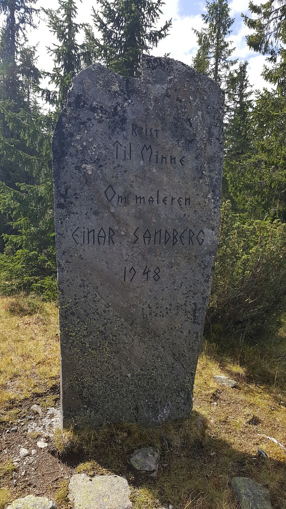 Minnestein over Einar Sandberg