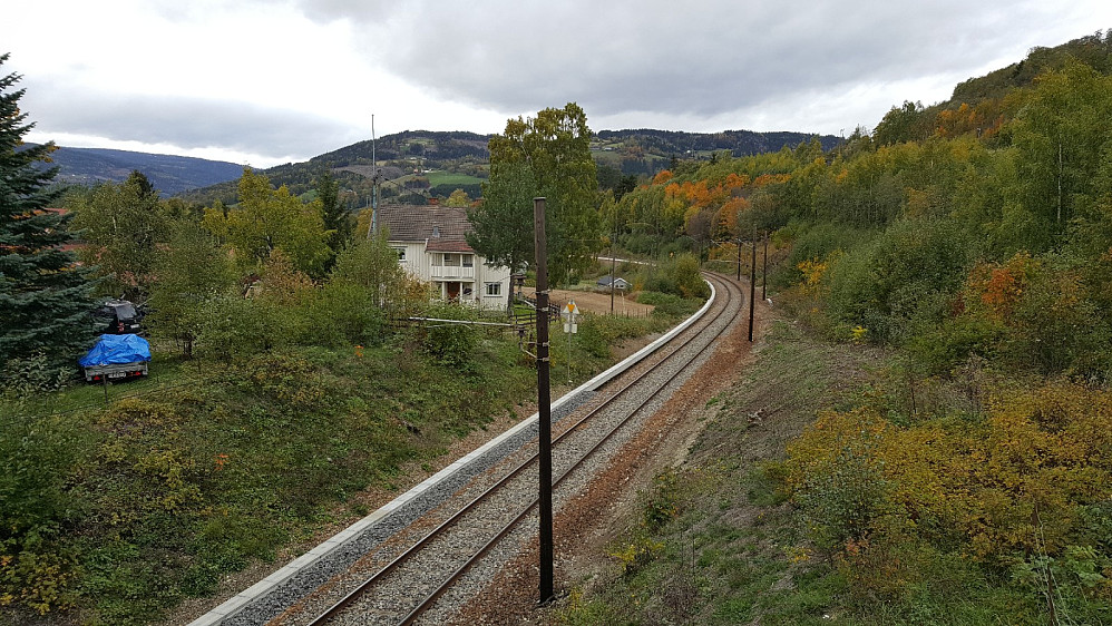Jernbanen mot Jørstadhøgda