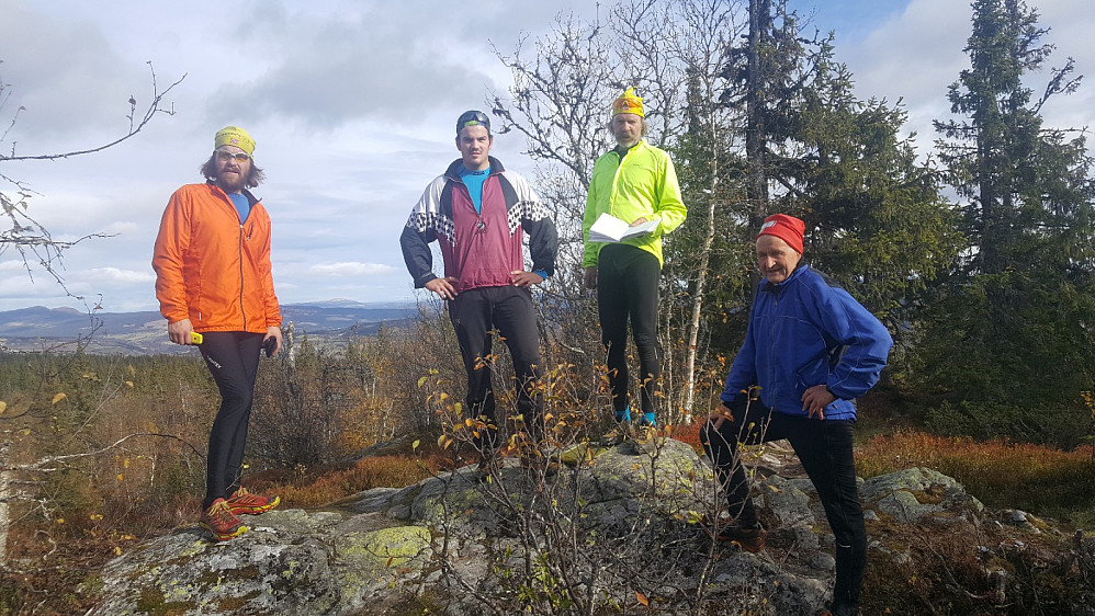 Ole Amund, Martin, Inge og Harald på Vardkampen
