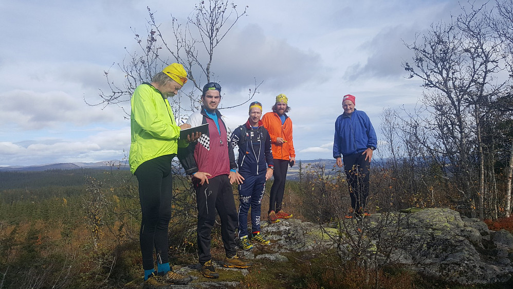 Inge, Martin, Pål Aril, Ole Amund og Harald på Vardkampen