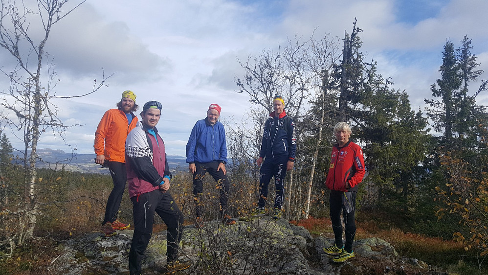 Ole Amund, Martin, Harald, Pål Aril og jeg på Vardkampen