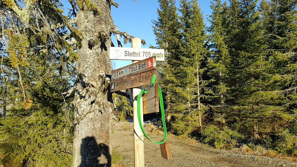 Infoskilt ved Slettet