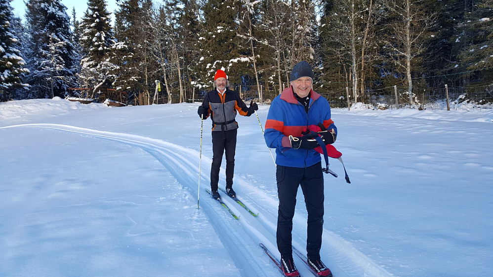 Inge og Harald øverst på Øvsthågåringen