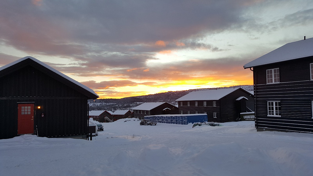 Solnedgang på Skei