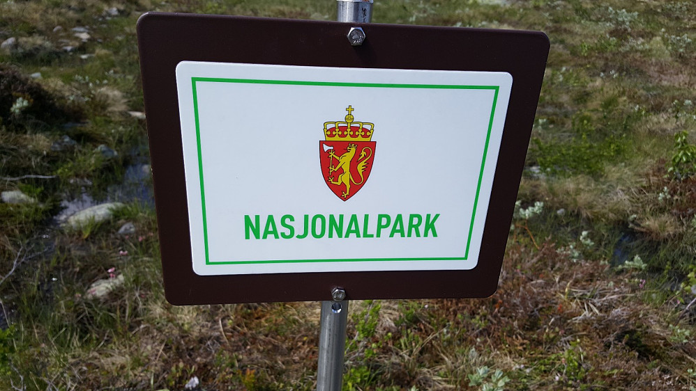 Deler av turen gikk i Langsua nasjonalpark