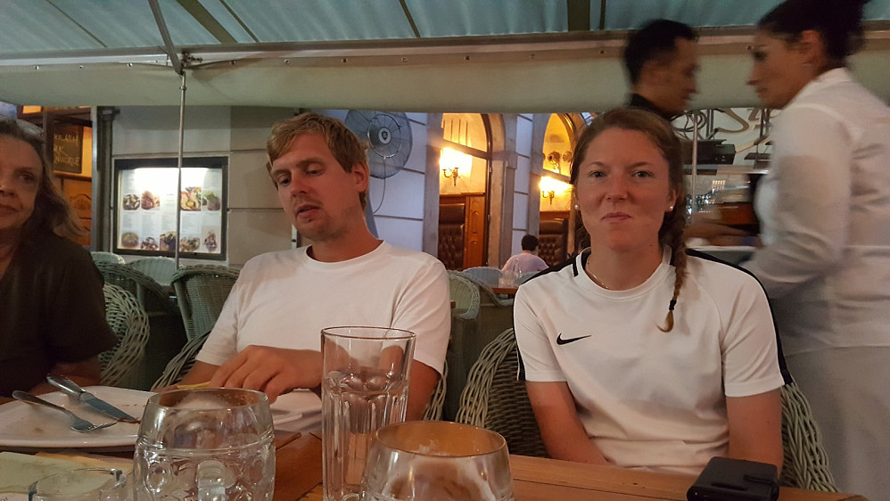 På restaurant i Praha
