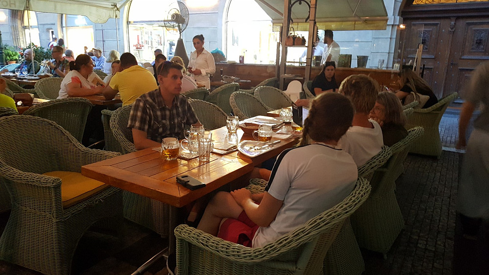 Johannes på restauranten
