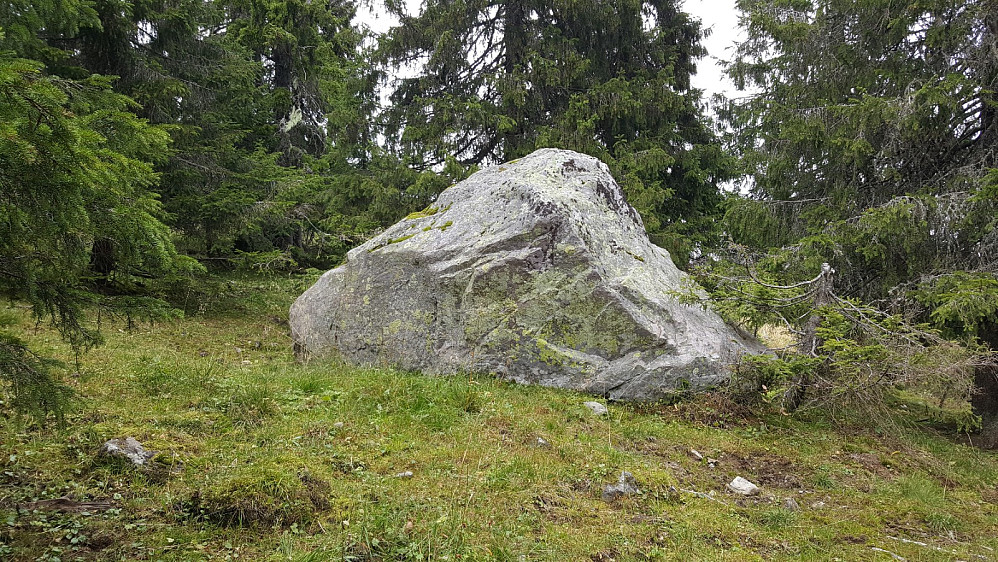 Storsteinen på Storsetra, ble dagens "fjellklatring"