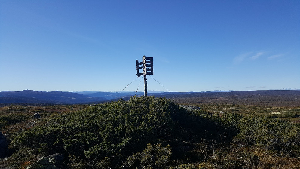 Trigpunkt opp for Goppollen, 1017 moh