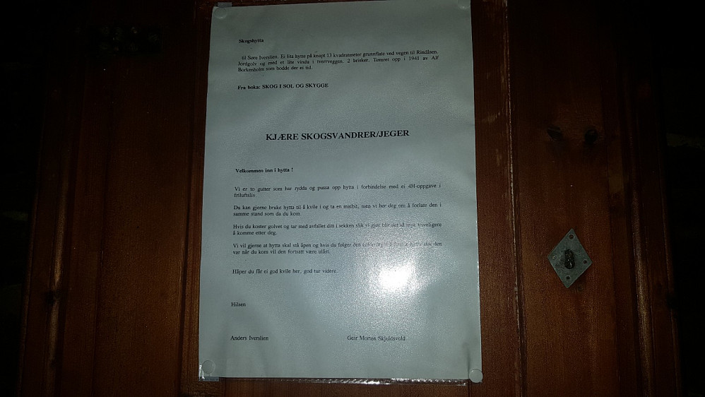Info om skogshytta