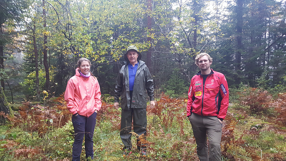 Kristine , Knut og Hans Thorvald på Konnerudåsen