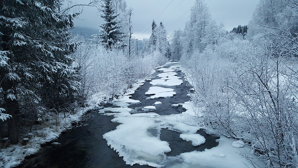 Augga nordover fra Ulsrudbrua
