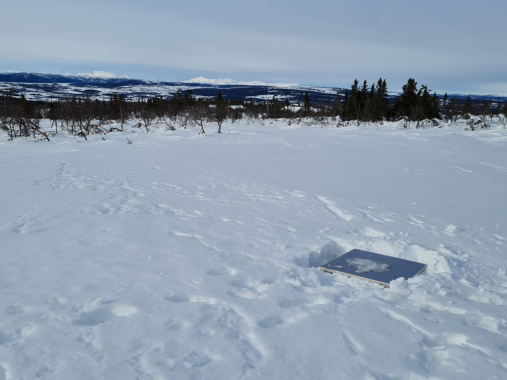 Værskei sikteskive, mot Ongsjøfjellet og Gråhøene