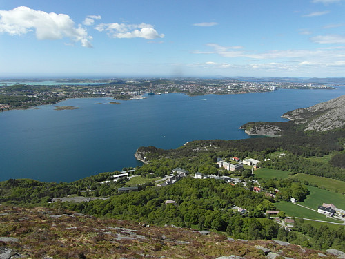 Nordvest mot Stavanger.