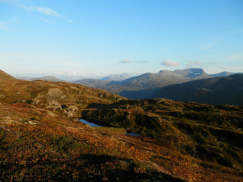 Utsikt mot Snota og Blånebba i bakgrunnen.